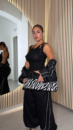 canotta fibbia nera-