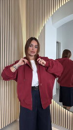 felpa bordeaux over