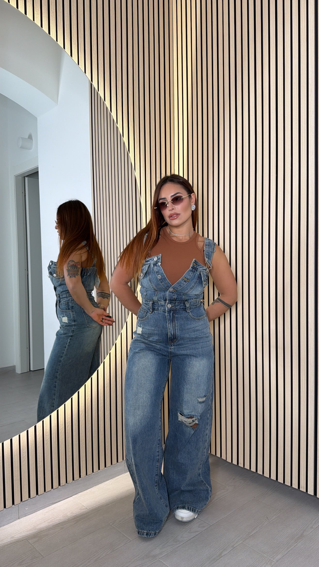 Salopette strappo