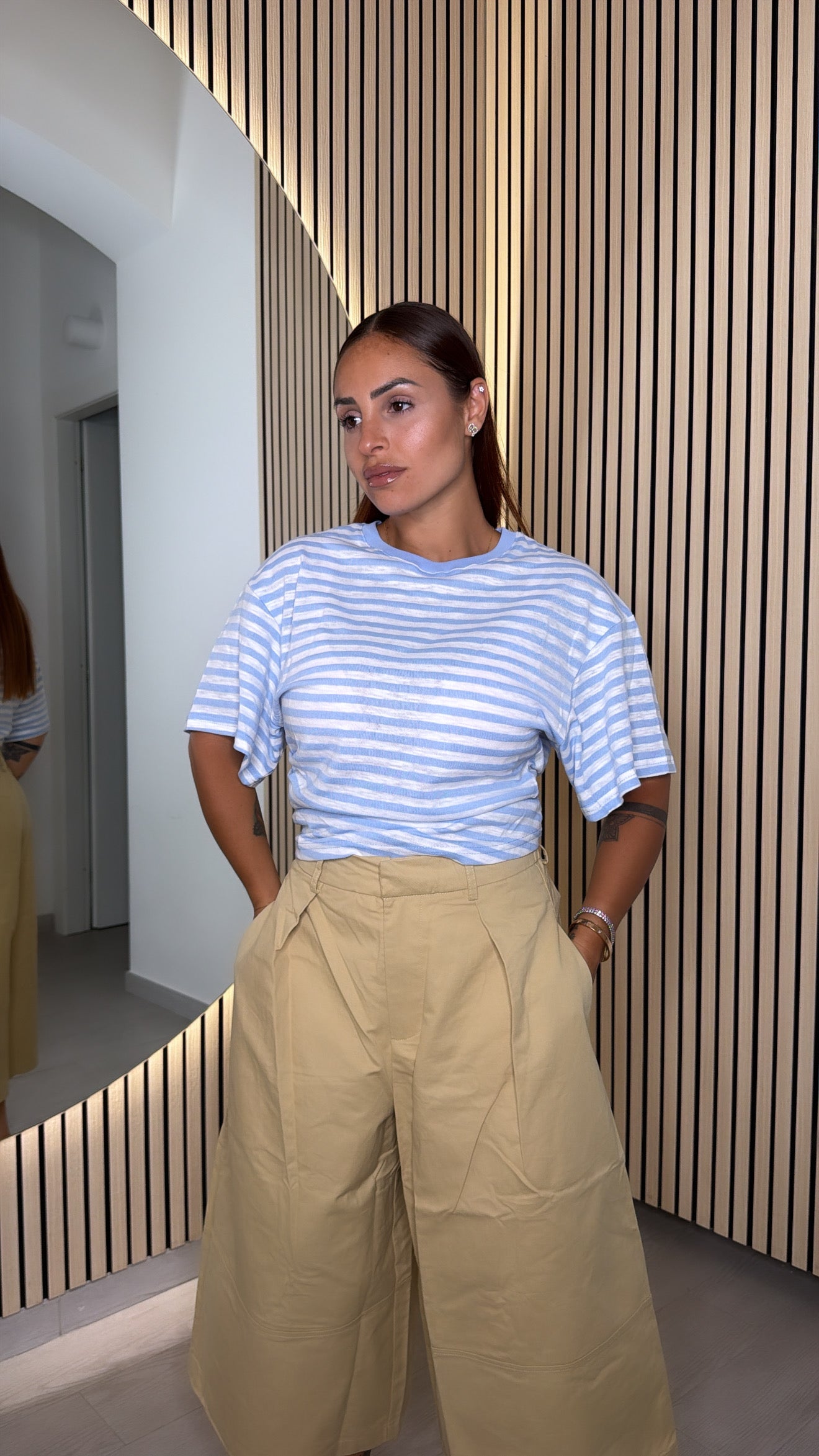 Maglia in filo righe