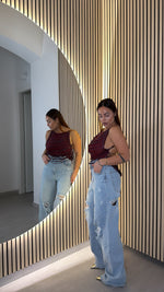 Denim Risvolto Strappi
