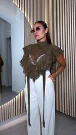 Camicia Crop Pizzo