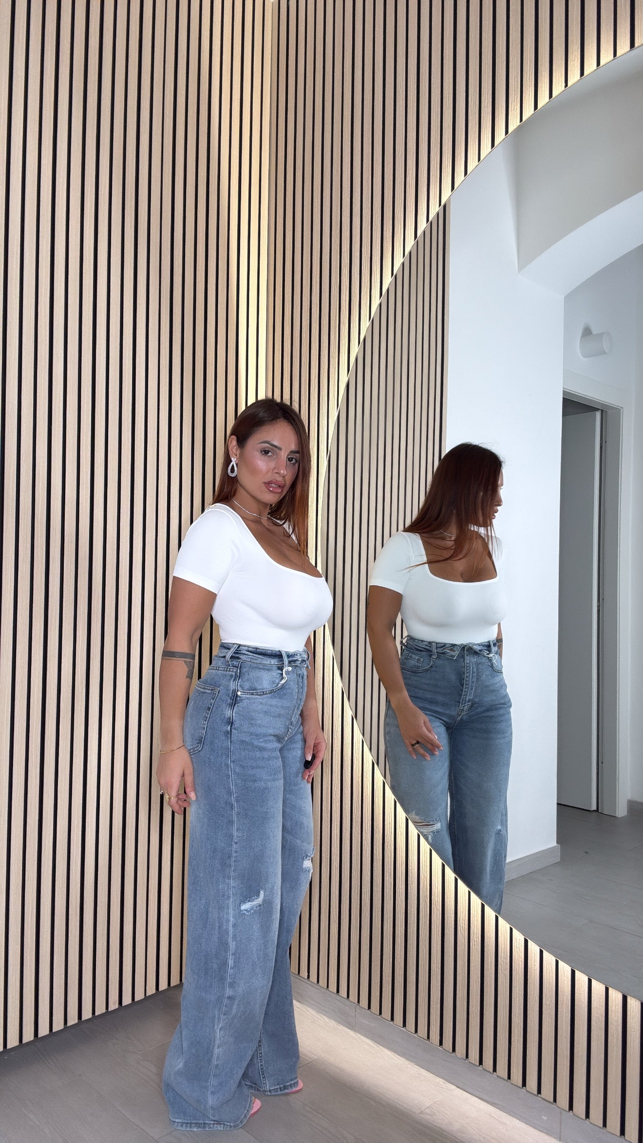 Denim Risvolto scuro