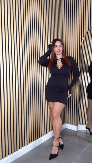Mini Dress Bottoncini