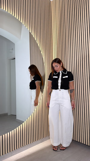 Pantalone Classic white