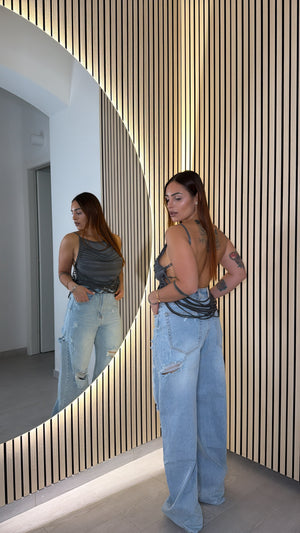 Denim Risvolto Strappi