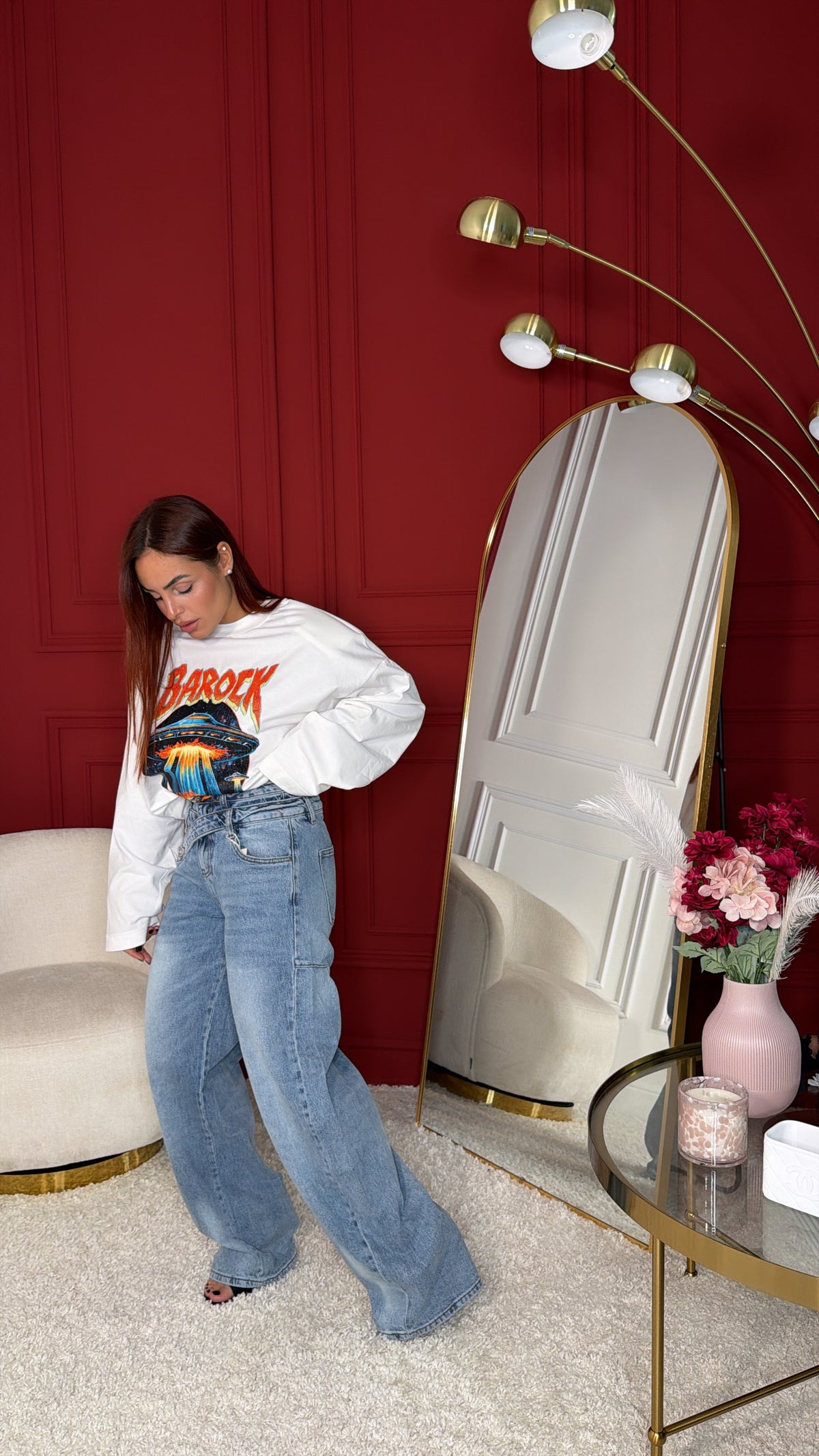 denim chiaro passante