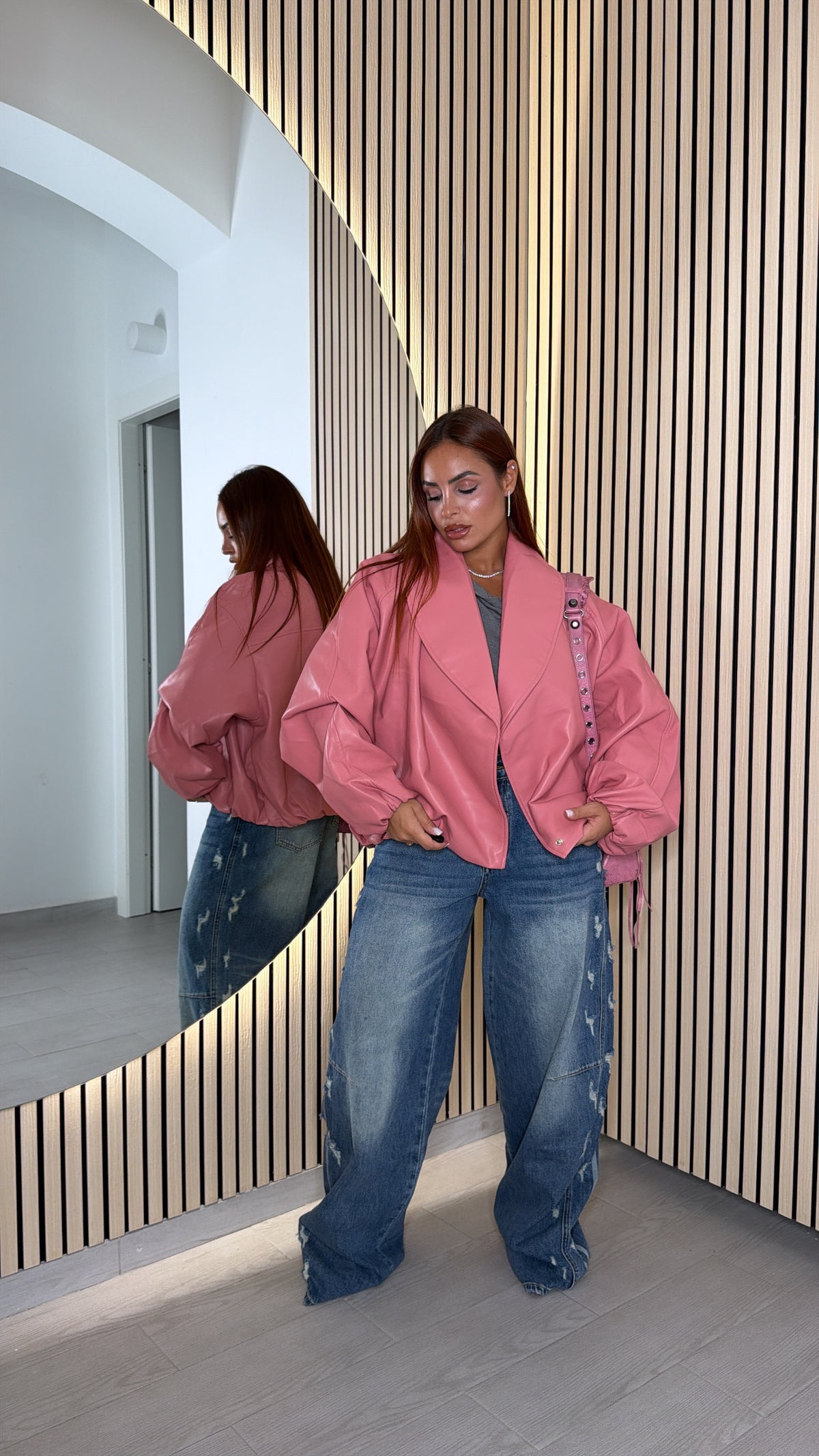 bomber icon pink