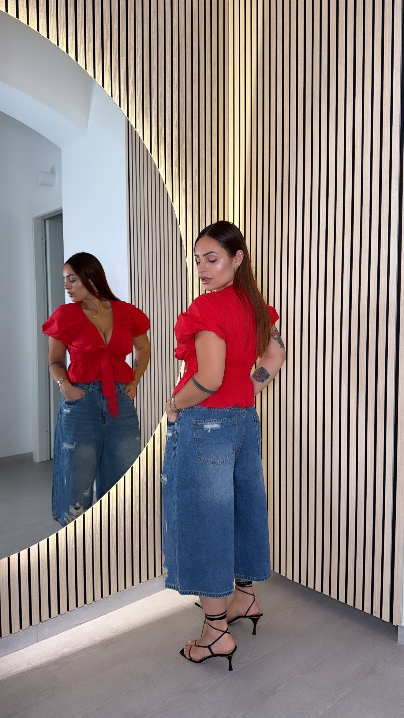 Bermuda Denim strappi