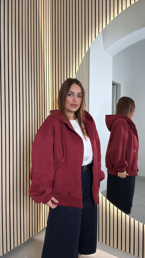 felpa bordeaux over