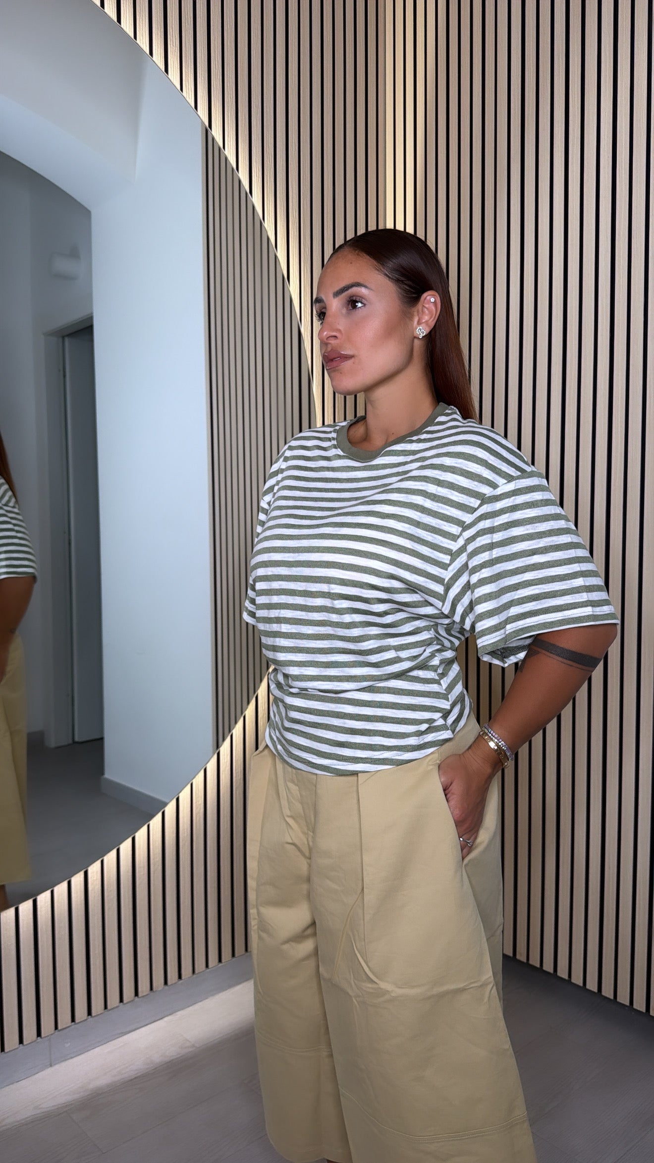 Maglia in filo righe