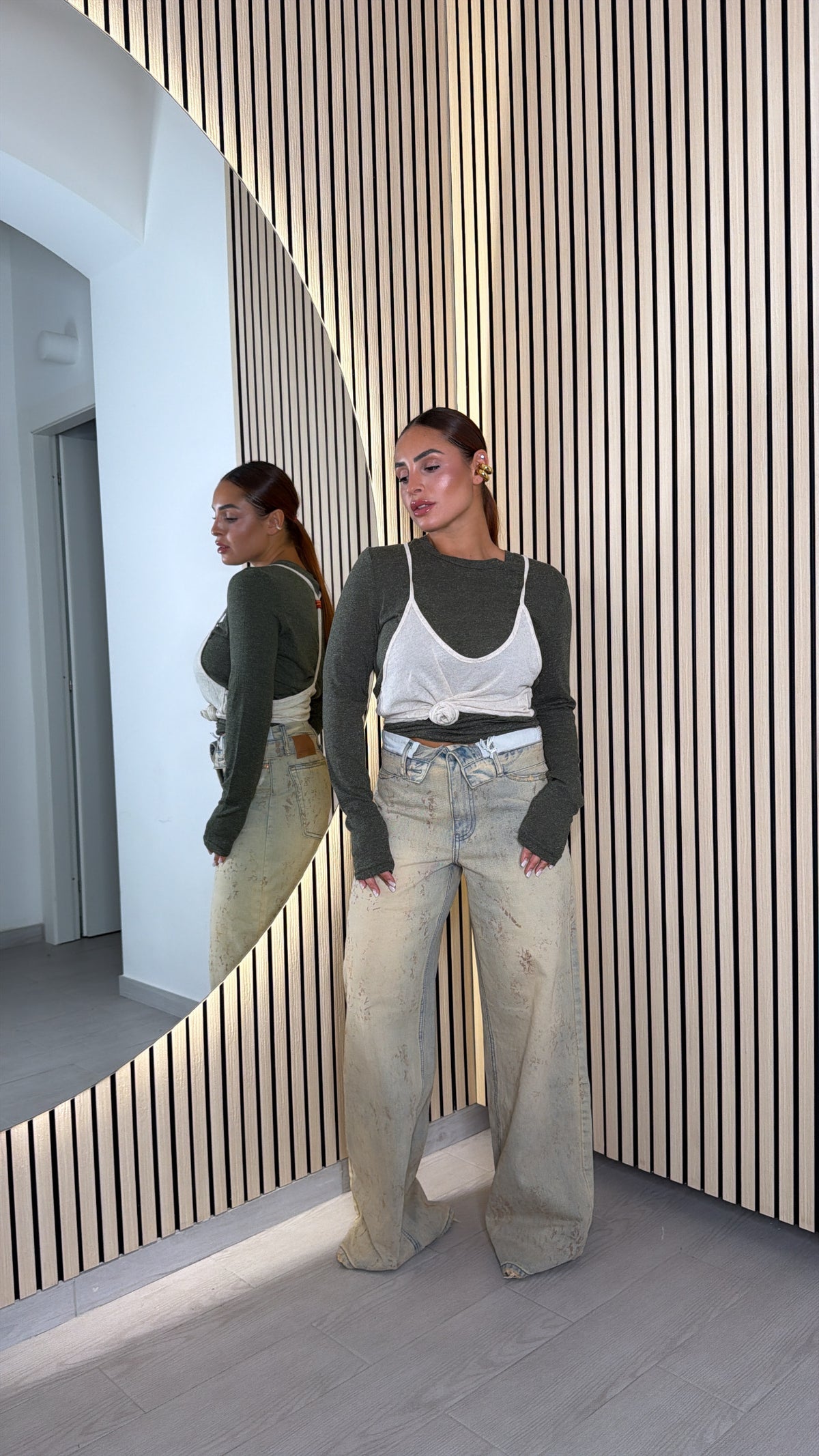 denim risvolto marmo