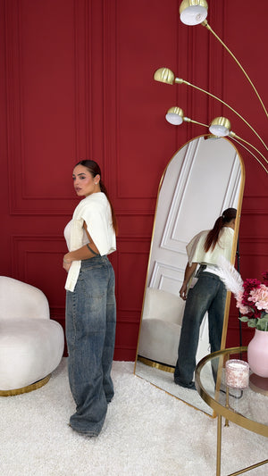 denim risvolto strappo