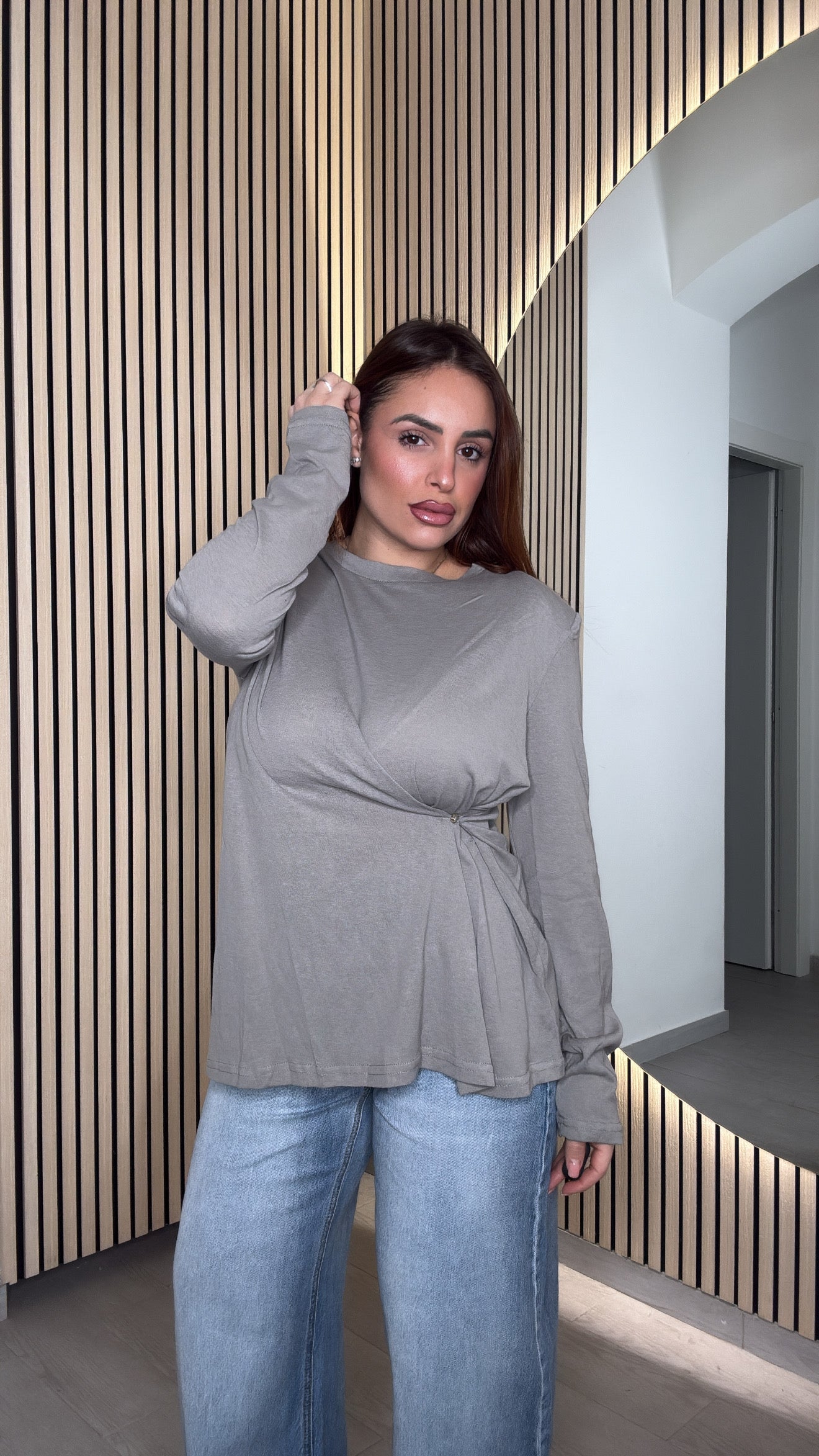 MAGLIA TRASPARENZA BOTTONE