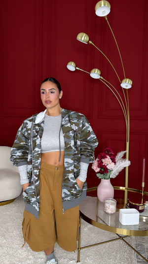 felpa over size militare