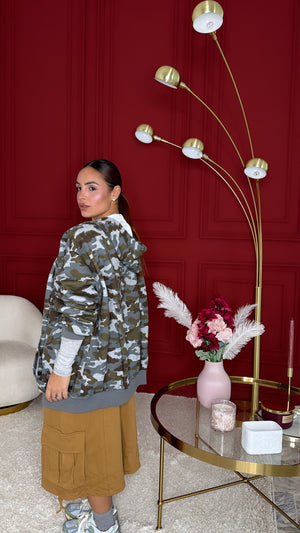 felpa over size militare