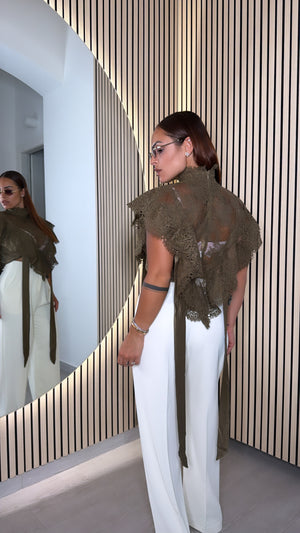 Camicia Crop Pizzo