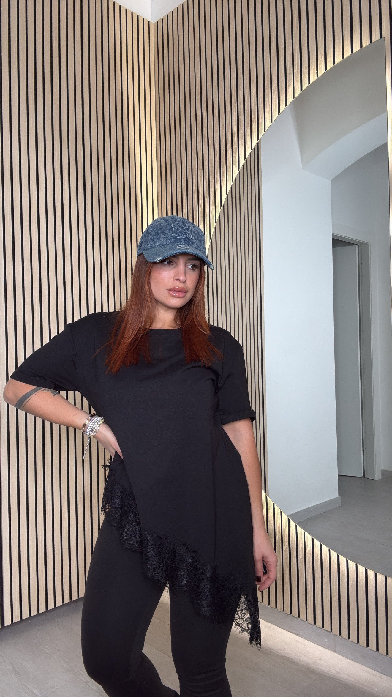 Maglia trasversale pizzo