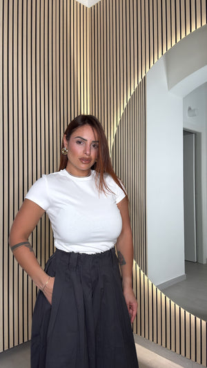 Maglia Crop Basic