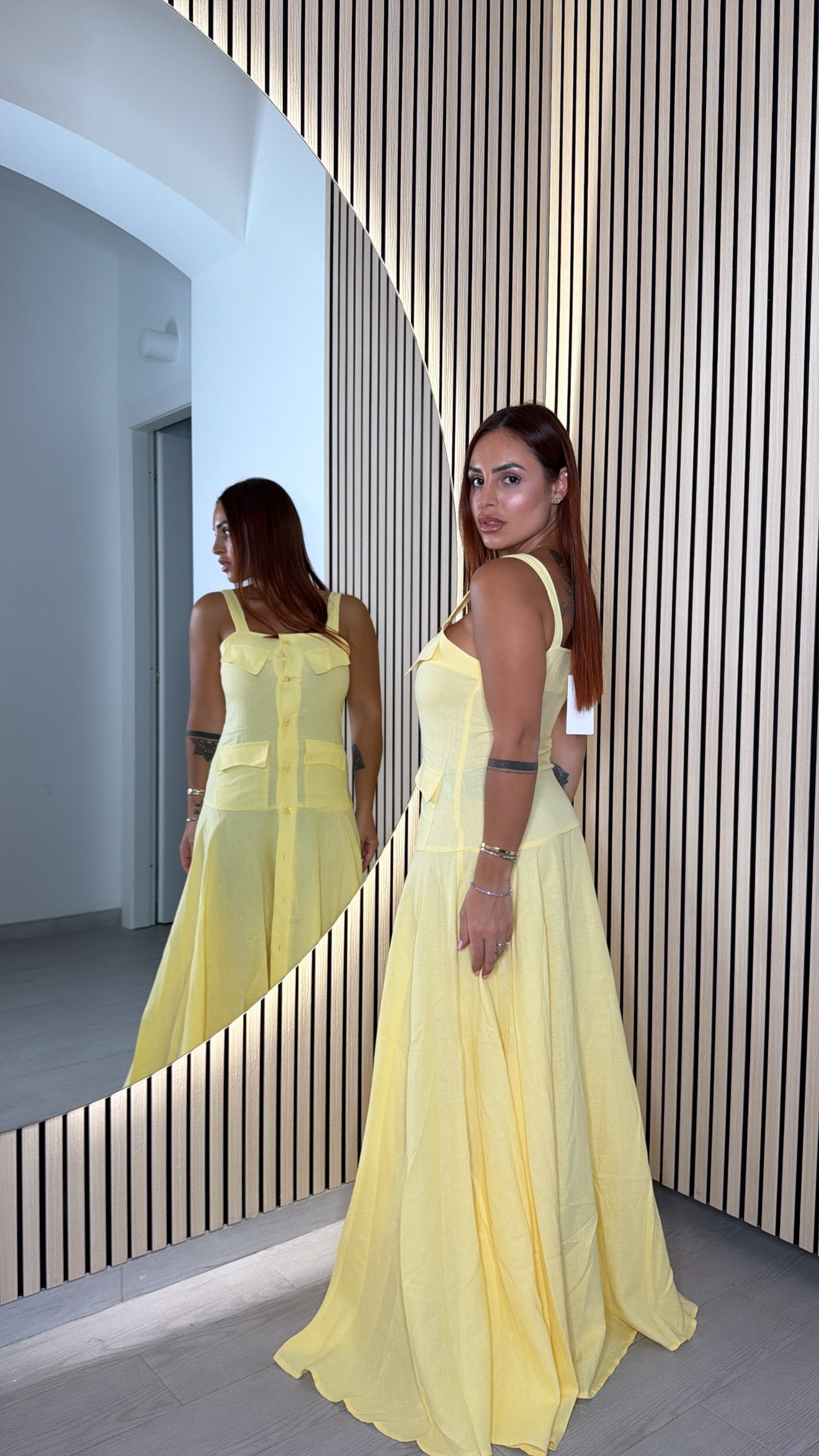 Dress Long Yellow