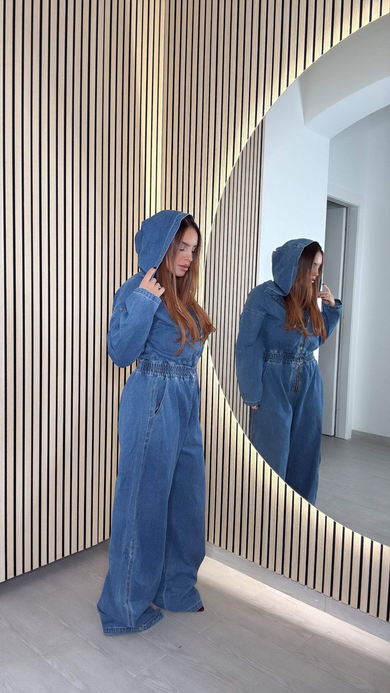 Tutone denim over