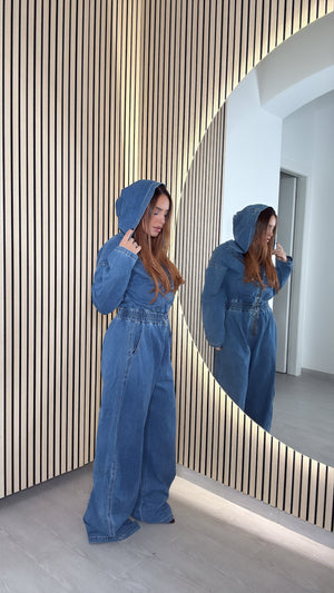Tutone denim over