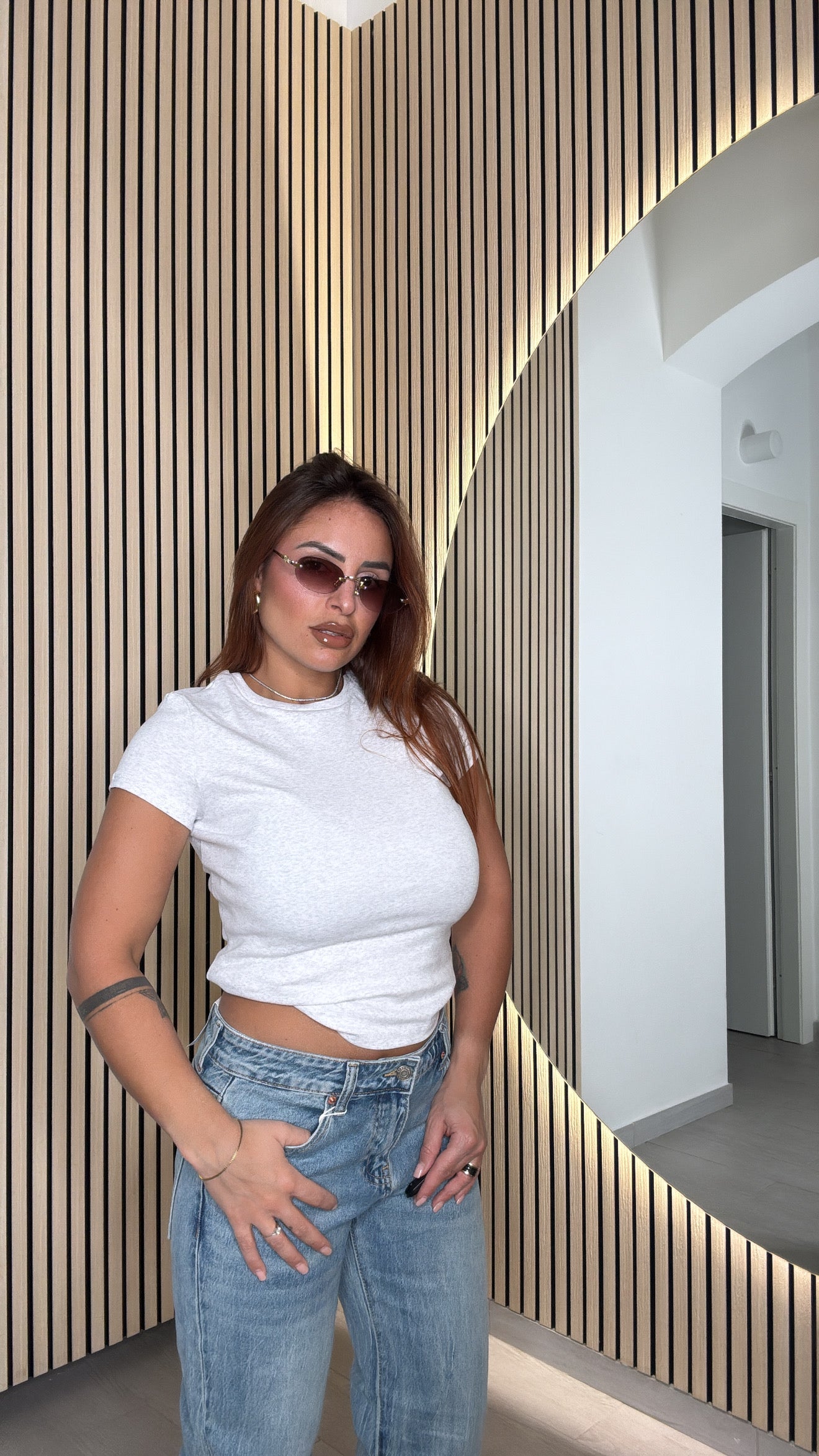 Maglia Crop Basic