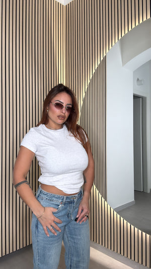 Maglia Crop Basic