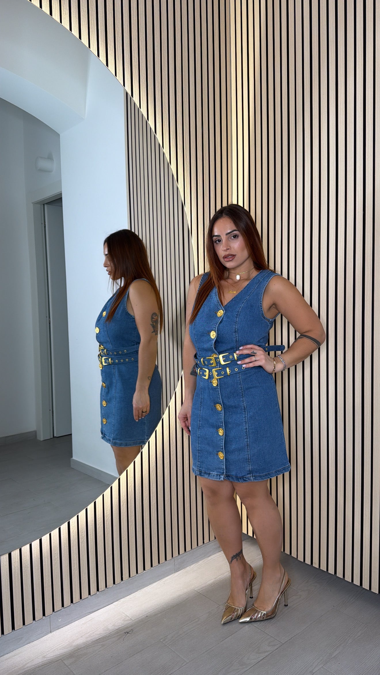 Dress Denim Cintura