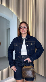 Giacca denim Crop