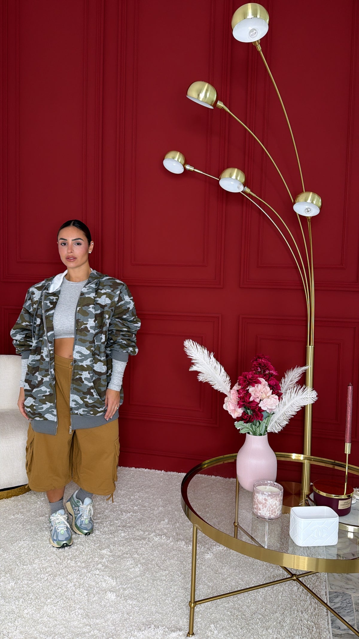 felpa over size militare