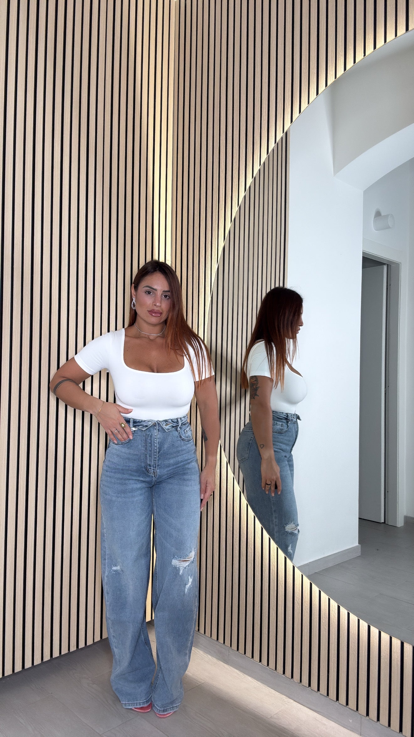 Denim Risvolto scuro