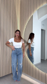 Denim Risvolto scuro